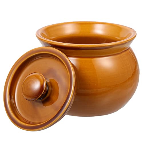 DOITOOL Exquisita Olla Multifunción Con Cocina Francesa Vajilla De Barro Hogar Tapa De Cerámica Pollo Tradicional Estufa Cuenco Dolsot Cazuela Estofado Restaurante Cocina
