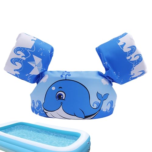 Chaleco salvavidas infantil | Chaqueta de piscina ajustable con brazos, chalecos de entrenamiento de natación | Para, lago, río, parque acuático, vacaciones al aire libre, niñas, tiempo de baño y