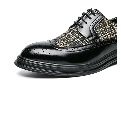 Dress Shoes for Men Men's Business Oxford Shoes Stylish Brogue Carved Leather Dress Shoes for Office, Banquet, and Weddings Big2
