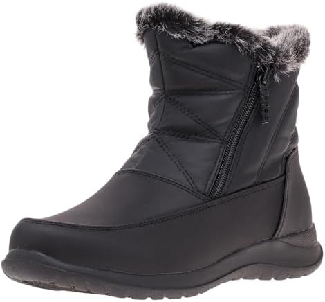 totes Dalia Womens Snow Boots, Black, 8 Wide