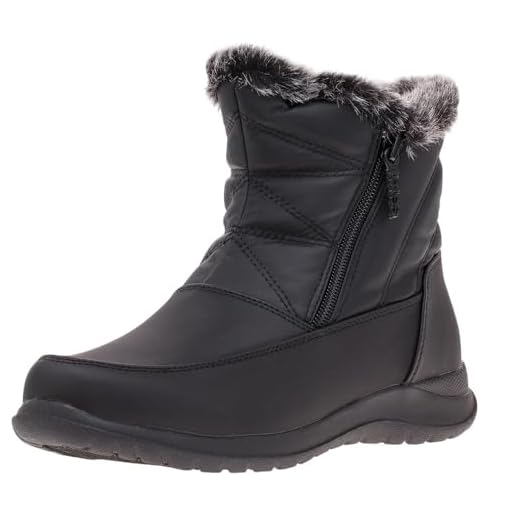 totes Women's Bootie Snow Boot, Black, 9 Wide