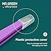 MR.GREEN Eyebrows Tweezers Colorful Beauty Fine Hairs Puller Makeup Tools Stainless Steel Slanted Eye Brow Clips Removal (Purple)