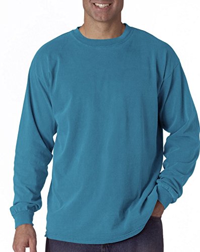 Image of Comfort Colors Chouinard 6014 Adult Heavyweight Long Sleeve Tee Royal Caribe XX-Large