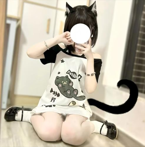 Y2k Kawaii Shirts for Women Cartoon Graphic Tees Off Shoulder Cutecore Shirts Harajuku Fashion Gothic Tops2