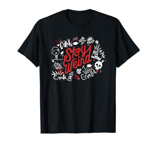 T-shirt Cruella Stay Weird coton respirant fini les vêtements basiques et ternes