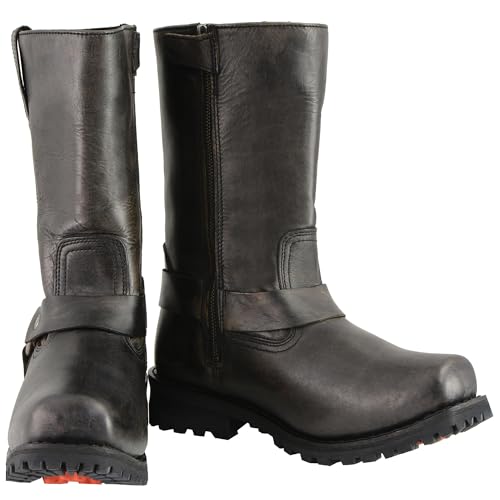 Milwaukee Leather Men's Waterproof 11" Harness Boot Square Toe Wide2