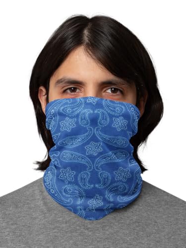 Image of Motique Accessories Paisley Bandana Neck Gaiter Tube Headwear Motorcycle Face Scarf