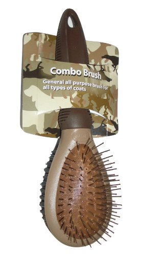 Enrych Combination Dog Brush, Large, Camouflage