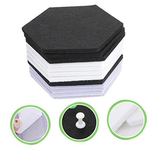 Paneles Acústicos Hexagonales ibasenice 12pcs Paneles Absorbentes de Sonido Autoadhesivos para Pared, Material Resistente al Fuego de Alta Densidad para Estudios Ktv y Uso en Casa miniatura 6