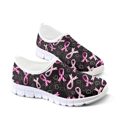 Image of Floral Sneakers for Women Colorful Art Shoes for Women Slip On Casual Work Shoes