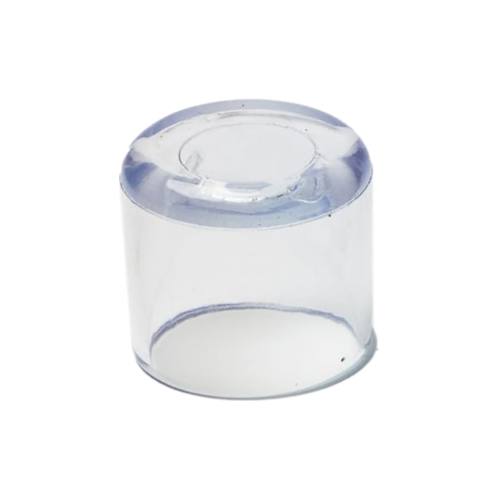 8 tappi per gambe della sedia, rotondi, in PVC, per gambe della sedia, spessi, antiscivolo, resistenti all'usura, per la protezione dei pavimenti, trasparenti, 22 mm