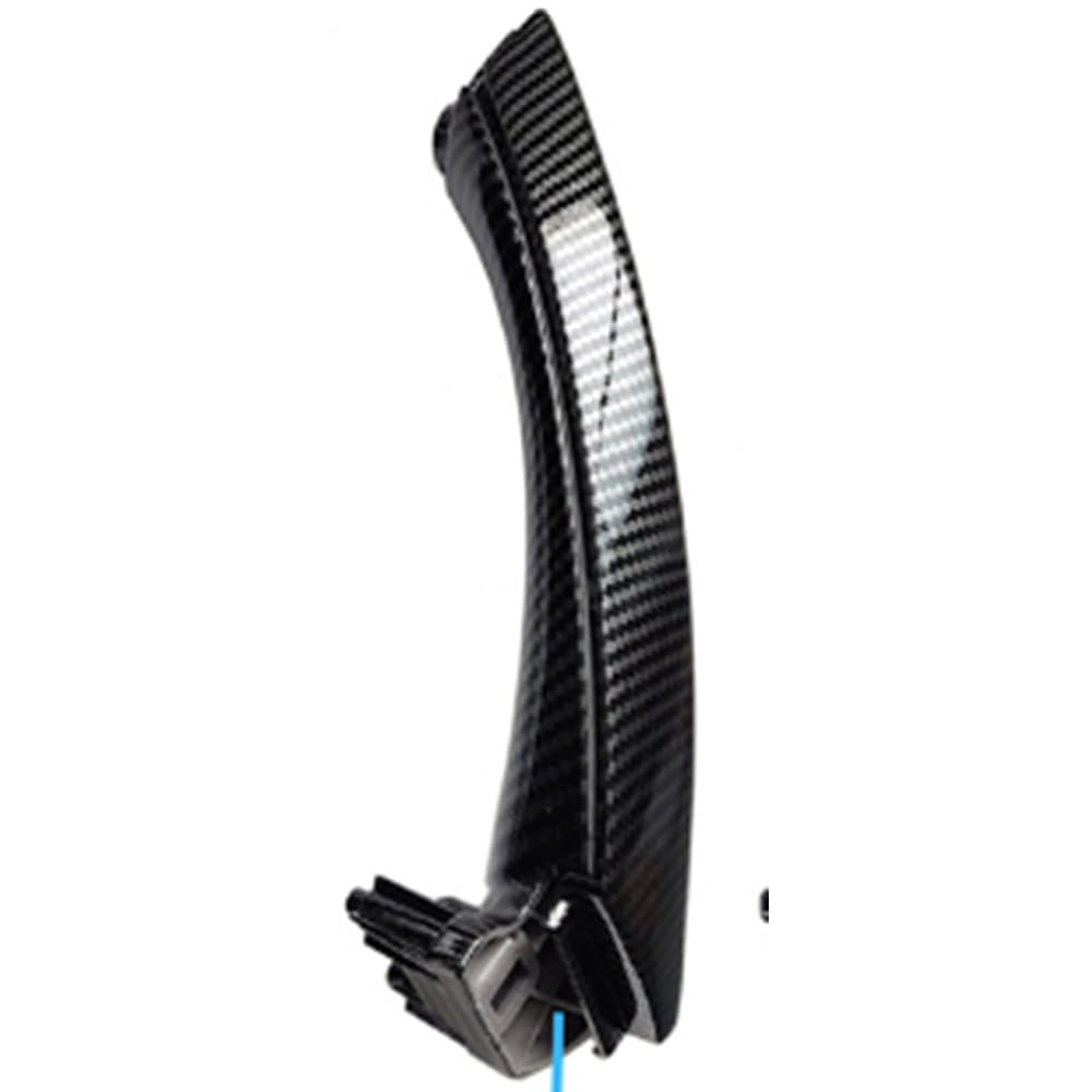 Kakulkomen Carbon Fiber Car Inner Door Armrest Panel Handle Pull Outer Cover Trim Replacement Compatible with BMW 3 Series E90 E91 E92 E93 316i 318i 320i 325i 328i (Right Handle Set)