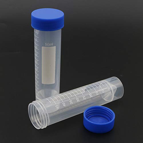 image for Kesell 50ml Polypropylene Screw Top Self Standing Base Centrifuge Tube