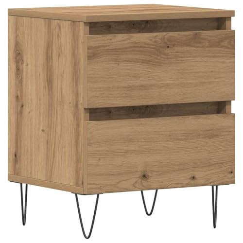 VidaXL Mesa de Noche Minimalista de Roble