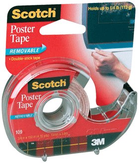 Wallsaver Klebeband für Posterfolie, doppelseitig, 1,9 x 150 cm mit Spender