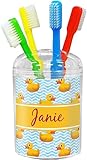 RNK Shops Personalized Rubber Duckie Toothbrush Holder