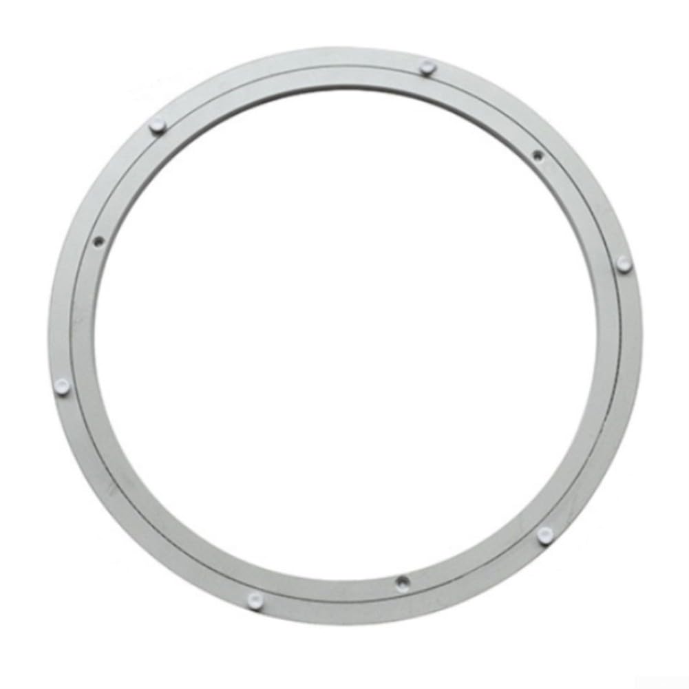 1Pc Aluminium Alloy Turntable Bearing, Lazy Susan Base, Aluminum Alloy Turntable For Cake Decorating, Silver(16in)