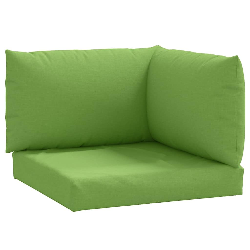 Palettenkissen 3-tlg. Melange Grün Polyester Outdoor Sitzkissen