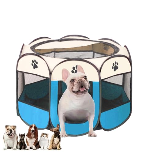 Beccucciolo pieghevole per cuccioli, box per interni, box per cani pop-up, recinto portatile per animali domestici, becco per cani per interni, conigli, gatti, per gatti, conigli 73 x 73 x 43 cm