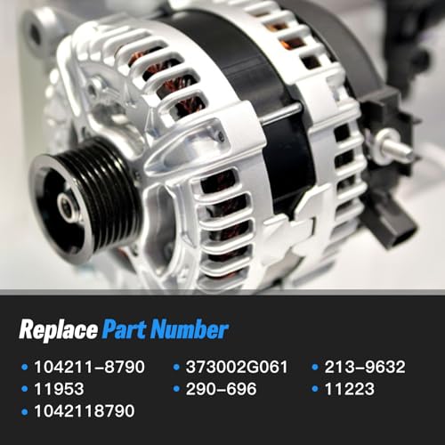 Image of 37300-2G061 High Output Alternator 150A 12V Compatible with 2015-2020 Hyundai Sonata, Santa Fe Sport, Tucson, 2015-2022 Kia Sorento, Optima 2.4L, Replaces 1042118790