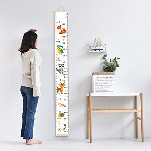 Riuulity Tabla de Altura de Crecimiento para Niños, Pegatinas de Regla de Pared, Calcomanías, Material Duradero No Tóxico, Multicolor, 20x200cm para Dormitorio de Oficina (Colores variados)