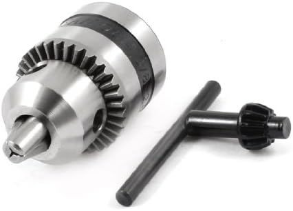 uxcell Drill Chucks, 3/8-24UNF Threaded 1.5-10mm Capacity with Chuck Key