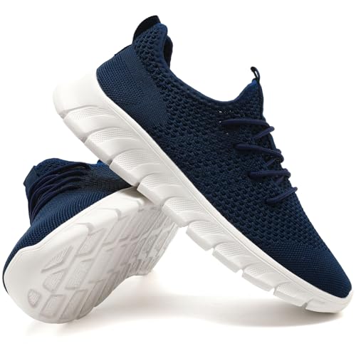 Image of Mens Running Shoes Slip On Tennis Walking Sneakers Workout Athletic Lightweight Casual Sport Shoes