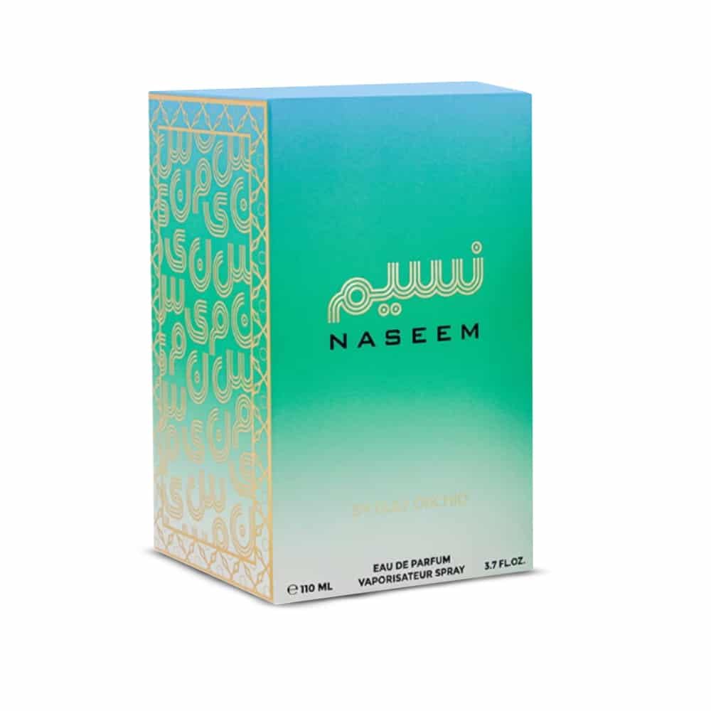 Gulf Orchid Naseem Eau de Parfum 110ml - Unisex Duft mit fruchtig-floralen & aquatischen Noten | Frisches Parfum für Damen & Herren | Ideal für den Alltag, Büro, Freizeit & besonder mit Kajal Sticker