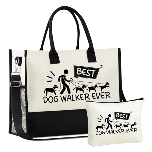 Bolso Tote de lona grande con cierre superior y correa ajustable miniatura 1