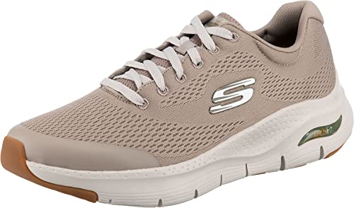 Skechers ARCH FIT, Sneaker para Hombre, Taupe Textile/Synthetic/Trim, 43 EU