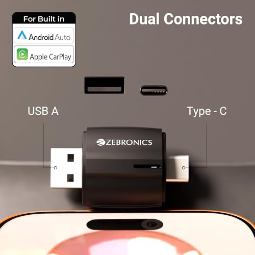 Image of Zebronics Wireless Carplay and Auto Adapter DriveCast
