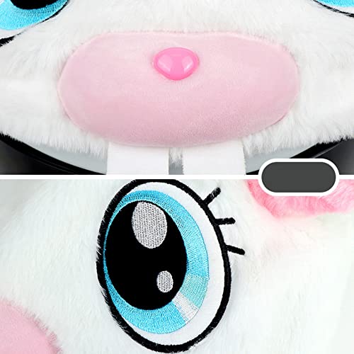 Oautosjy Beige Goat Helmet Cover For Motorcycle Helmet Funny Plush Animal Helmet Cover For Full Helmets Cartoon Protective Case For Motorcycle Helmet Decoration Accessories For Women Men Rides Gifts #TOP5