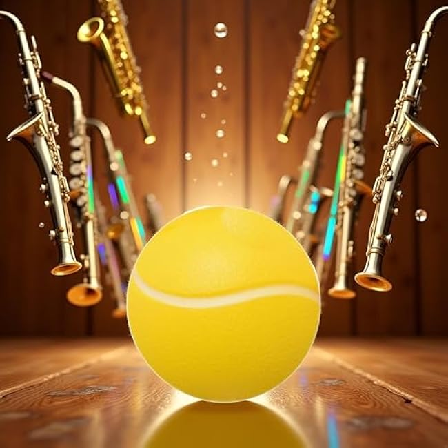 Yellow Hand Exercise Stress Relief Ball, Tennis Ball, Soft Squeeze Ball for Resistance Training, Anxiety Relief for Teens and Adults, Grip Strengtheners