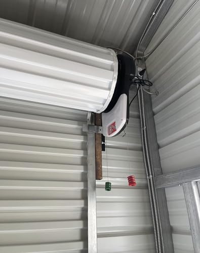 Elektrischer Garagentoröffner mit 2 Fernbedienungen, Automatisches Rollladensystem, Eingebauter Motor für Laden, Garage, Lager, Bauernhof, Scheune