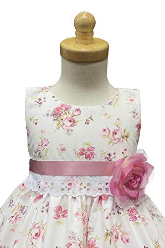 Lito Girls Easter Dress - Cotton Floral Print Easter Dress - Cotton Spring Dress3