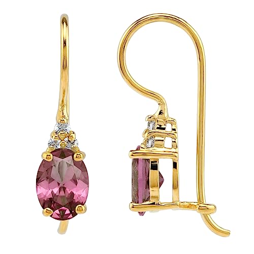 Silvershake Birthstone Gemstones 925 Sterling Silver Hook Earrings3