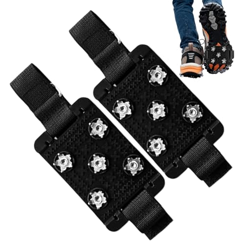Tacos De Hielo – Tracción Antideslizante, Zapatos Con Puntas De Hielo | Senderismo Invierno Escalada Alpinismo Trekking Al Aire Equipo Hombre Mujer Seguridad Pr