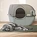 Omega Paw NRA15 Self Cleaning Litter Box Regular Size,Grey