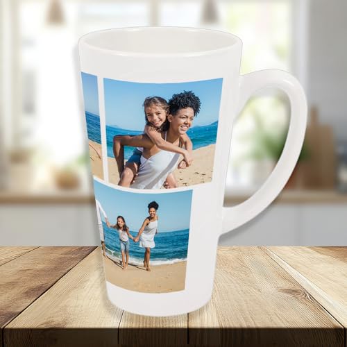 Mug personalizable de cerámica con collage de fotos 11 oz miniatura 1