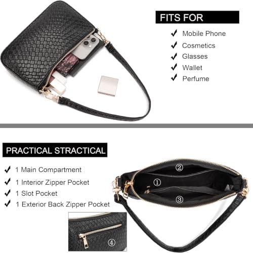 Image of Shoulder Bag for Women Retro Hobo Handbags Cross Body Purses