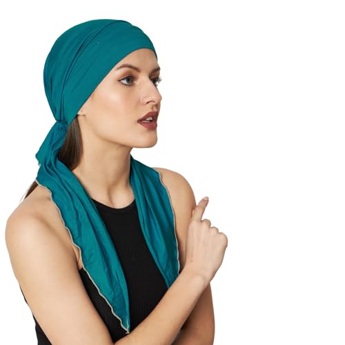 Image of The Headscarves Women Bamboo Pre Tie Scarf (HS107 Multicolor)