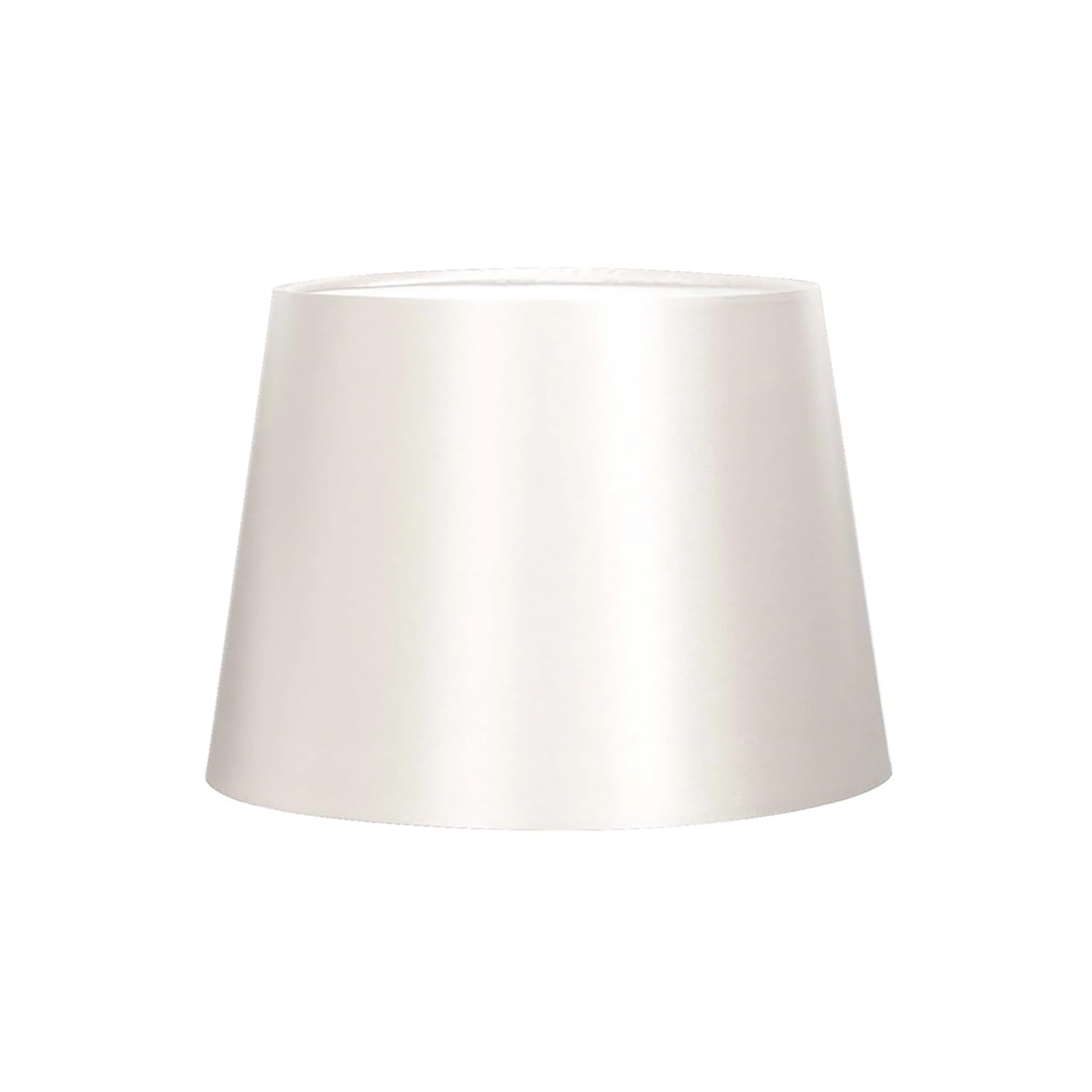 VOLTICO Satin Table Lamp Shade for E14 lamp Classic Decorative Lampshade with Adjustable Fitting for Living Room & Bedroom (1, White)