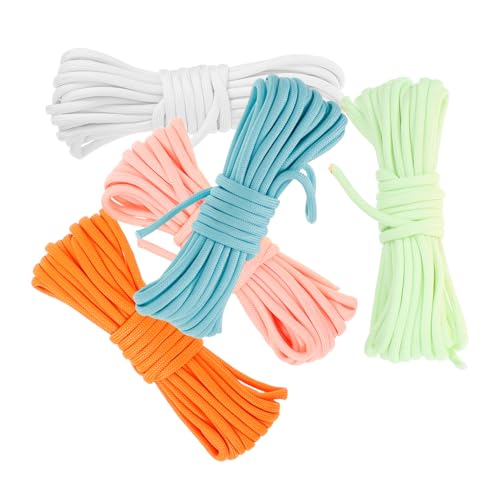 Toddmomy 5 Piezas Cuerda para Atar Aire Libre SOGA izar Lona Cable de Utilidad Polos Carpas para Exteriores Conveniente Cuerda para Acampar Cuerdas para Tiendas de campaña poliéster