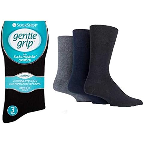 Gentle Grip Men's Diabetic Cotton Rich Socks Cover
