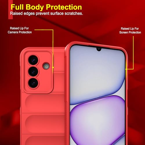 Image of Zapcase Back Case Cover for Samsung Galaxy M47 5G | Compatible for Samsung Galaxy M47 5G Back Cover | Liquid Silicon Magic Case with Camera Protection | Red