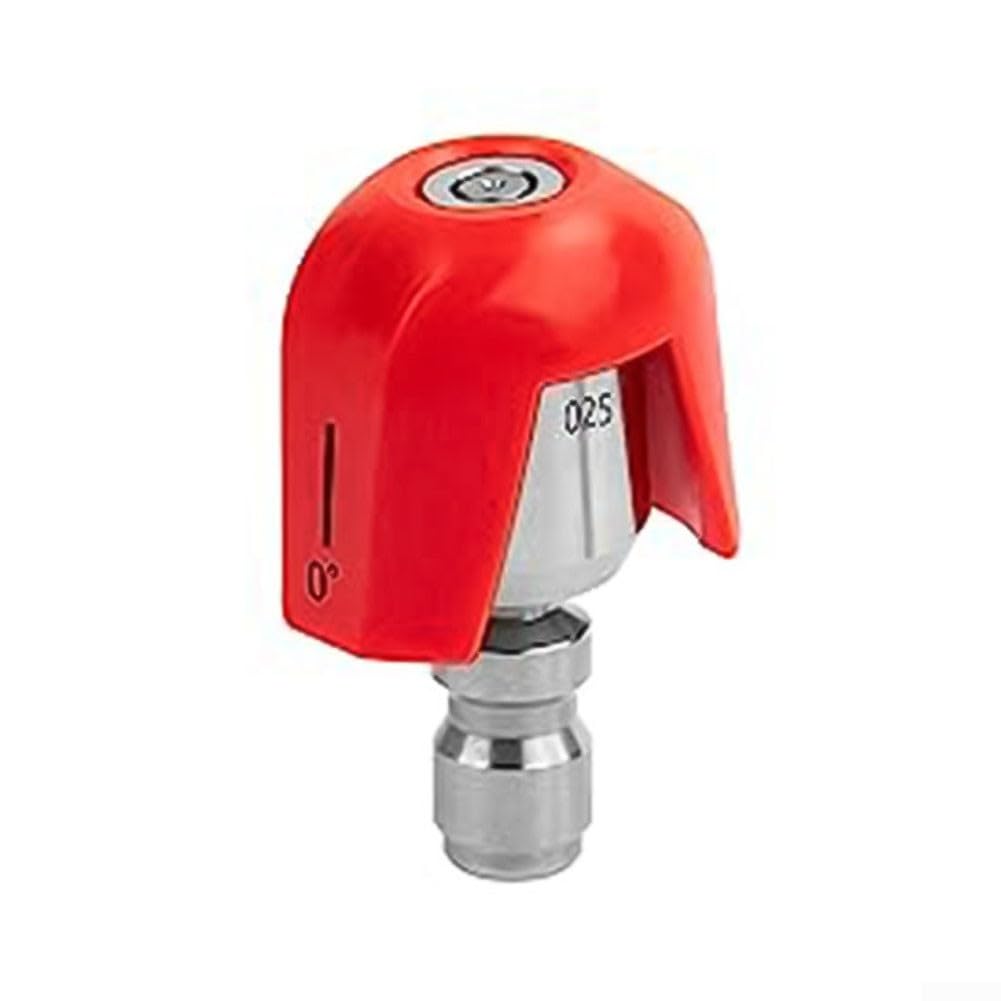 Lrfvhyqnk Red Pressure Washer Nozzles Quick Connect Spray Tips, Quick Connect Pressure Washer Tips For Spx3000 360 Rotating 0-40 Degree Soap Nozzle(Red)