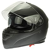 ABS-Material, aerodynamische Form (Spoiler), integrierte Sonnenblende, waschbares Innenfutter, kratzfestes Visier, Atemabweiser, verschiedene Belüftungen.