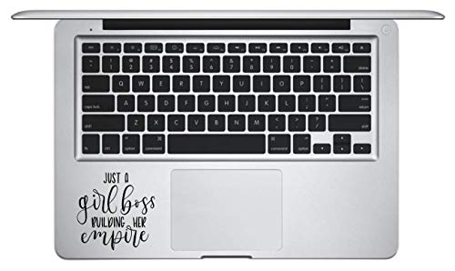 Laptop Notebook Sticker Decal - Just a Girl boss Building her Empire Key pad Palm Rest Inspirational Helpful - Skins Stickers