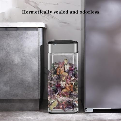 Caneca de Basura Automática de Acero Inoxidable 30L miniatura 6