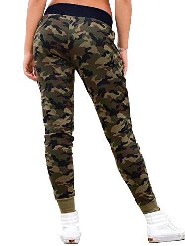 Image of NOBERO Camouflage Jogger for Women |Regular Fit Track Pant | Casual Womenswear